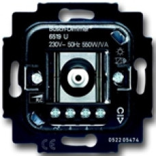 Mеханизм светорегулятора Busch-Dimmer® поворотный с возвратно-нажимным переключателем, бесшумный, 550Вт