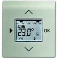 Терморегулятор (термостат) электронный для тёплых полов, с таймером, 16А/250В, с лицевой панелью ABB Impuls (шампань-металлик)