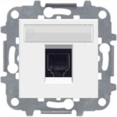 Розетка компьютерная одноместная, 8 контактов, категория 6UTP, ABB ZENIT (белая)