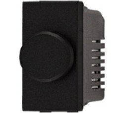 Светорегулятор одномодульный с поворотной кнопкой 500Вт, АББ Зенит (антрацит)
