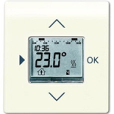 Терморегулятор (термостат) электронный для тёплых полов, с таймером, 16А/250В, с лицевой панелью ABB Impuls (слоновая кость)