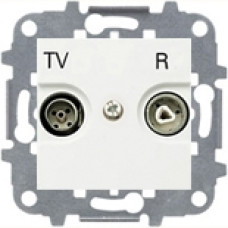 Розетка TV-R без фильтра, ABB Zenit (белая)