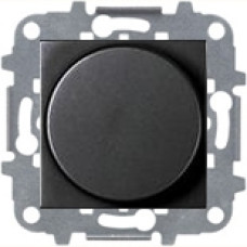 Светорегулятор с поворотной кнопкой для регулируемых LED ламп 2-100Вт, АББ Зенит (антрацит)
